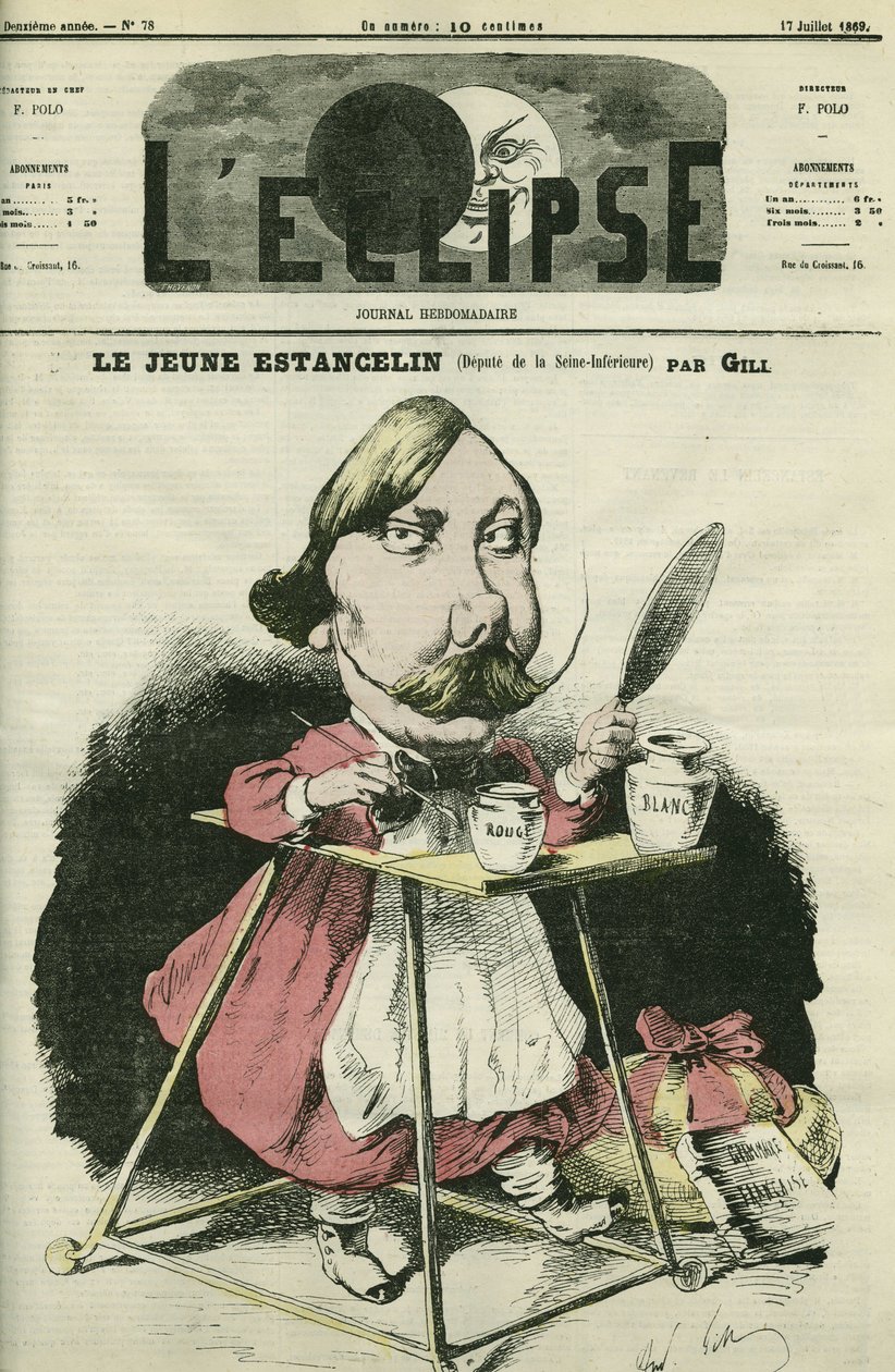 Louis-Charles-Alexandre Estancelin (1825-1906), French general and politician. Cover in “” L