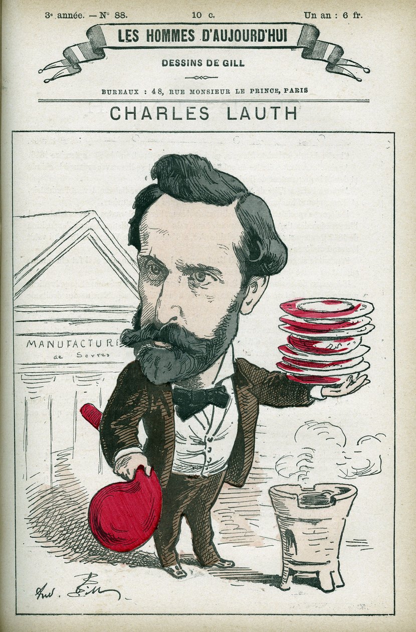 Portrait of Charles Lauth (1836-1913), a French chemist, he was the director of the Ecole Superieur de Physique et de Chemistry Industrielles (ESPCI) in Paris. Cartoon by Gill, Paris. 作者 安德鲁·吉尔