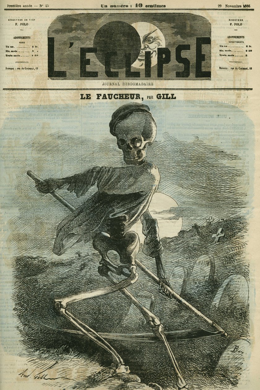 死神，死亡的代表。 Gill 的“L