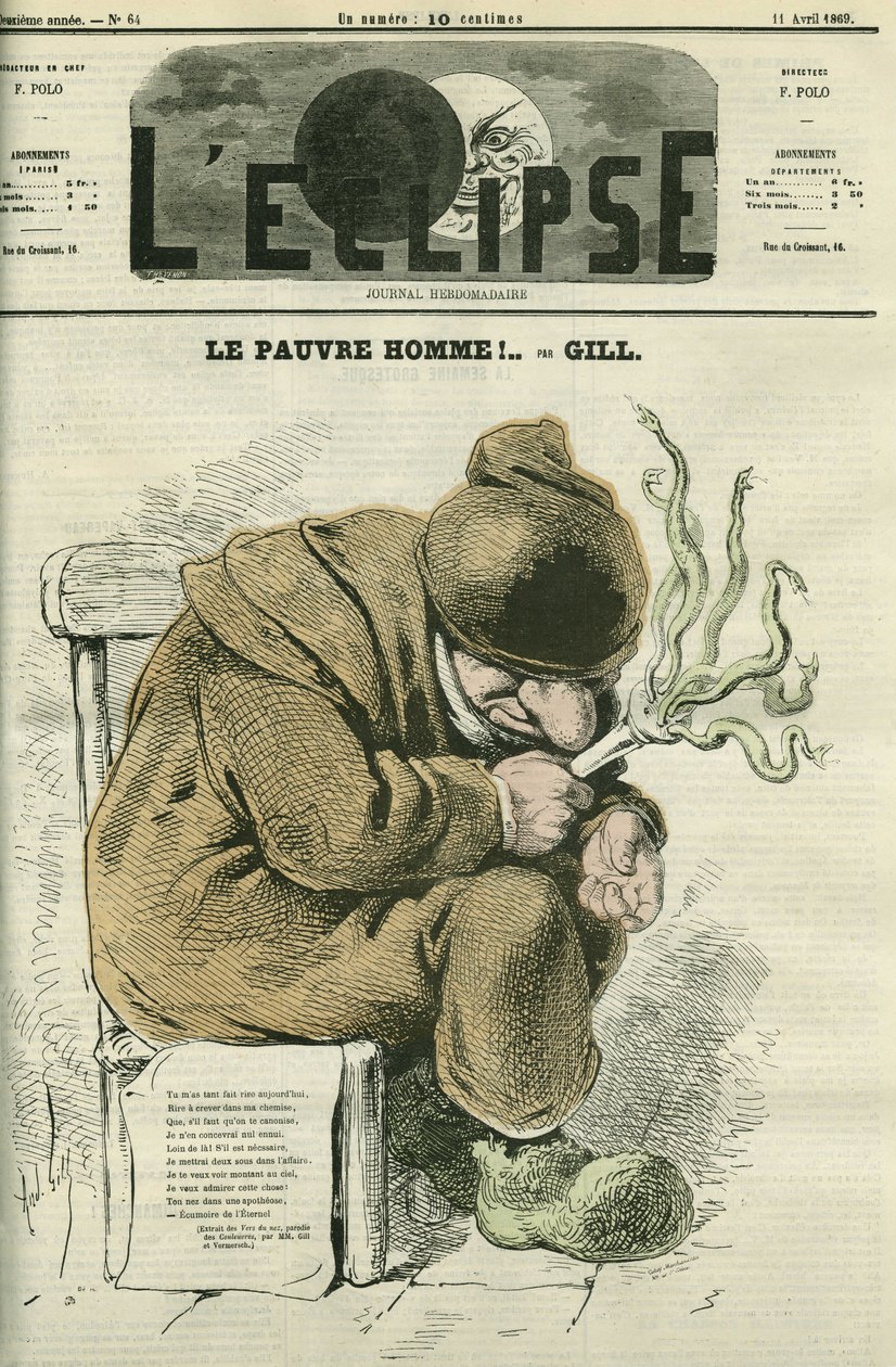 The poor man, evocation of the director of “The Universe”, nicknamed “the snake.” Cover in “” L