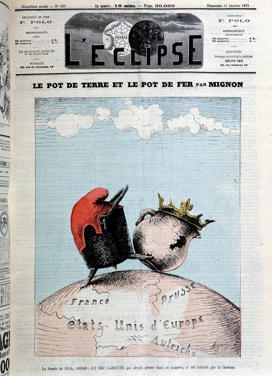 The pot of earth and the pot of iron by Mignon. Cover of “” L