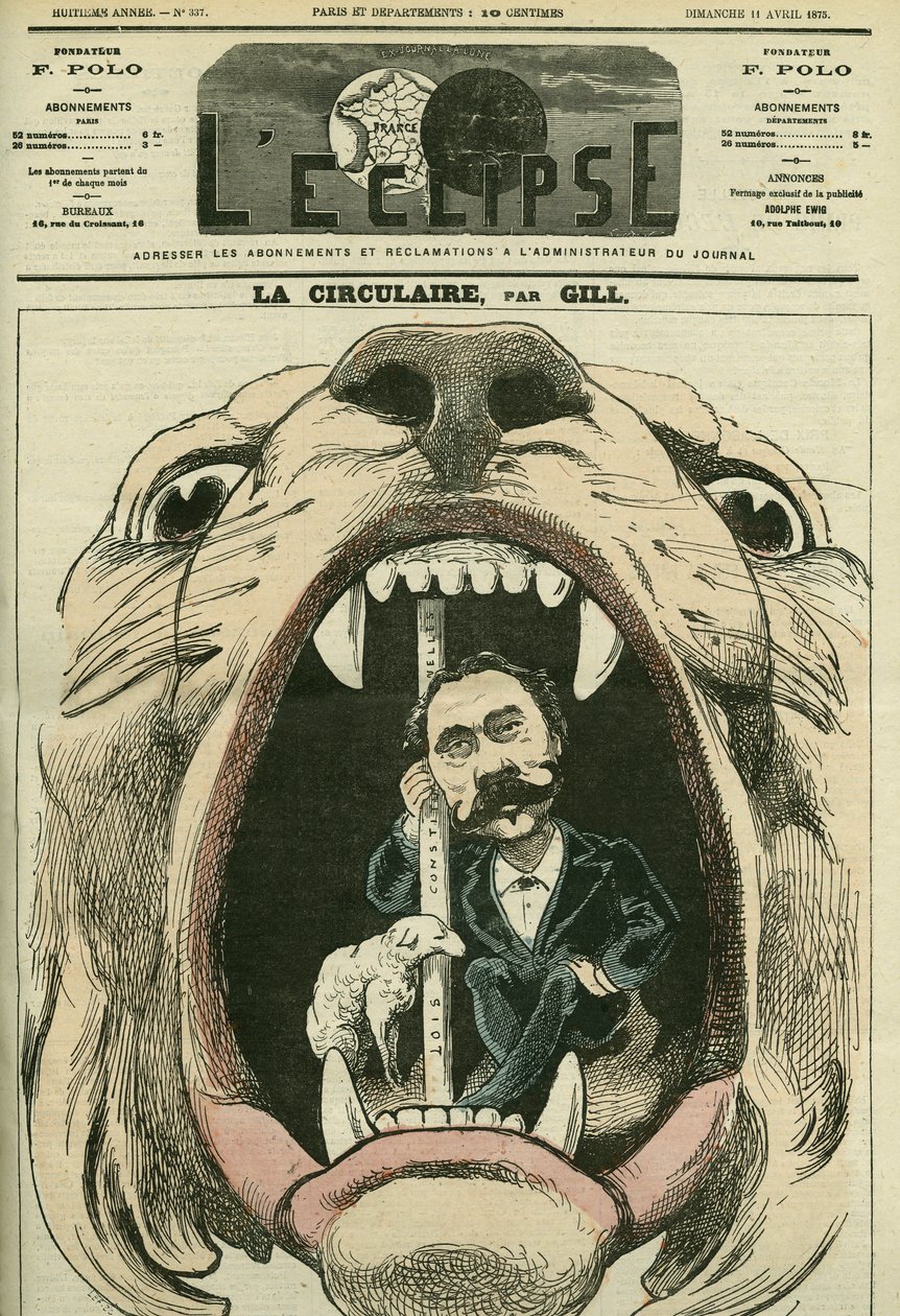 Voting of constitutional laws by the National Assembly which definitively instills the Third Republic. Cover in “” L