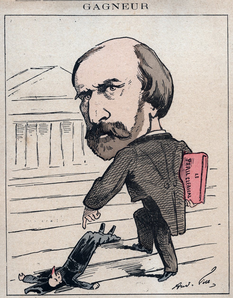 Wladimir Gagneur (1807-1889) 傅立叶主义者和社会主义经济学家，汝拉的副手（1873年）--Andre Gill在 "Les Hommes d
