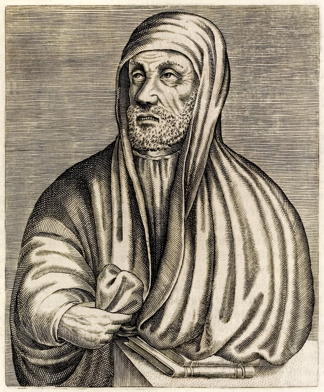 Avicenna或Ibn Sina：波斯博学者，来自真实画像的AndréThévet于1584年出版 作者 安德烈·塞维特（Andre Thevet）