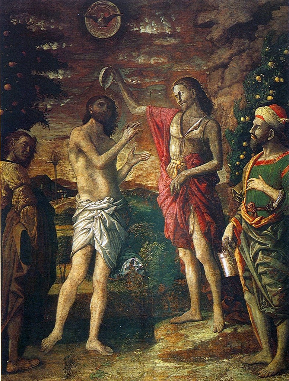 基督的洗礼 作者 安德里亚·曼特尼亚（Andrea Mantegna）