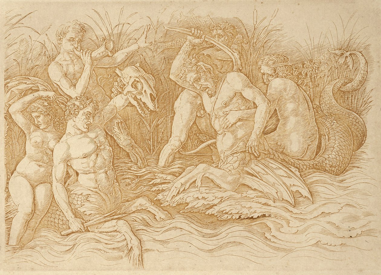 海神之战 作者 安德里亚·曼特尼亚（Andrea Mantegna）