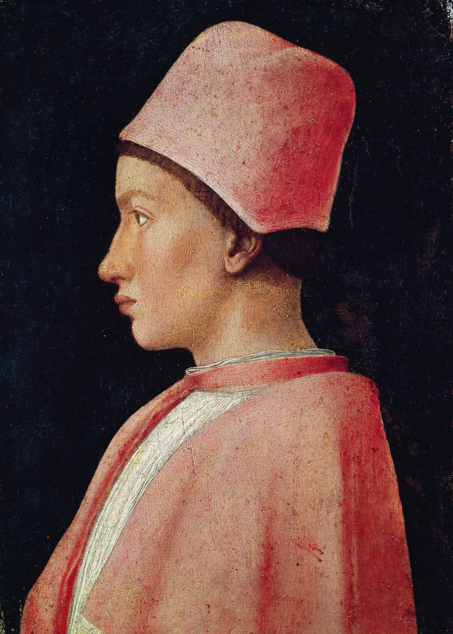 弗朗切斯科Gonzaga II肖像作为一个男孩，1461年 作者 安德里亚·曼特尼亚（Andrea Mantegna）