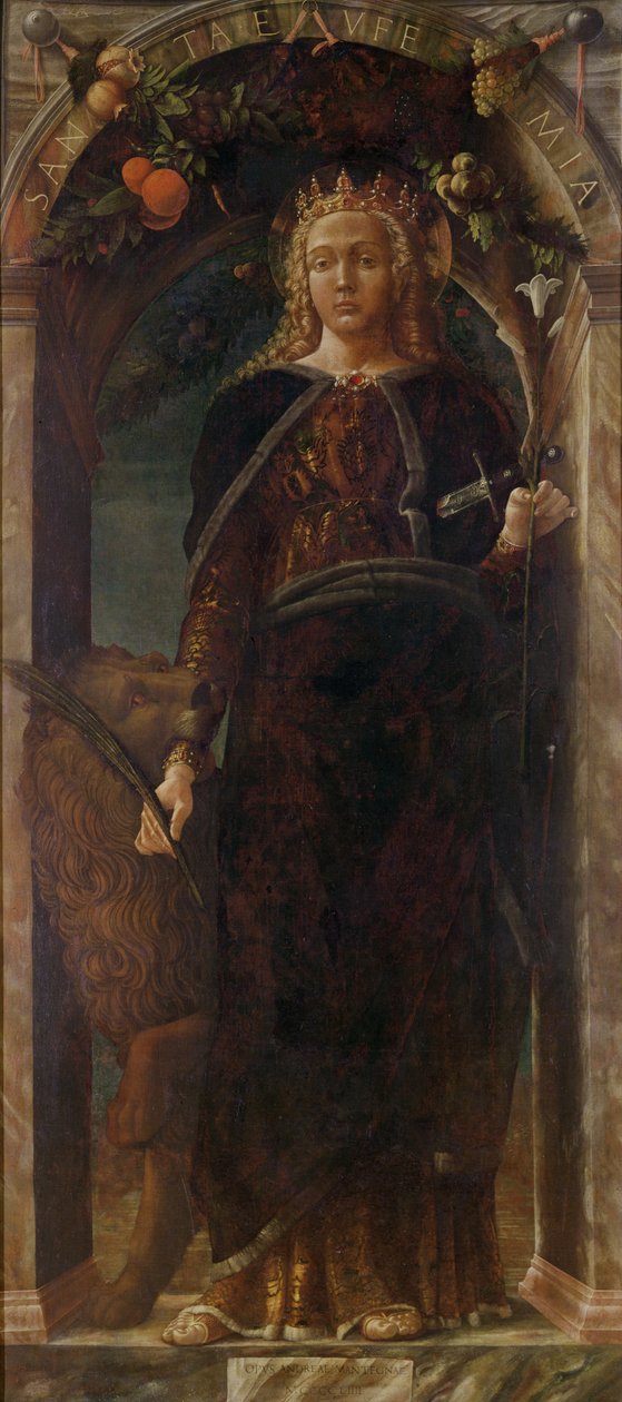 圣尤菲米娅，1454年 作者 安德里亚·曼特尼亚（Andrea Mantegna）