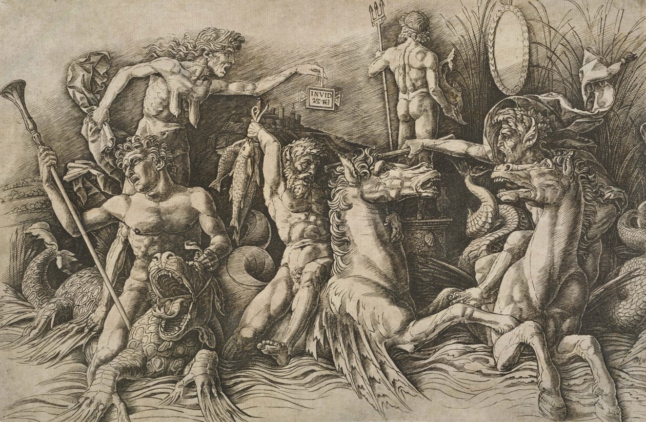 海神之战（左半） 作者 安德里亚·曼特尼亚（Andrea Mantegna）