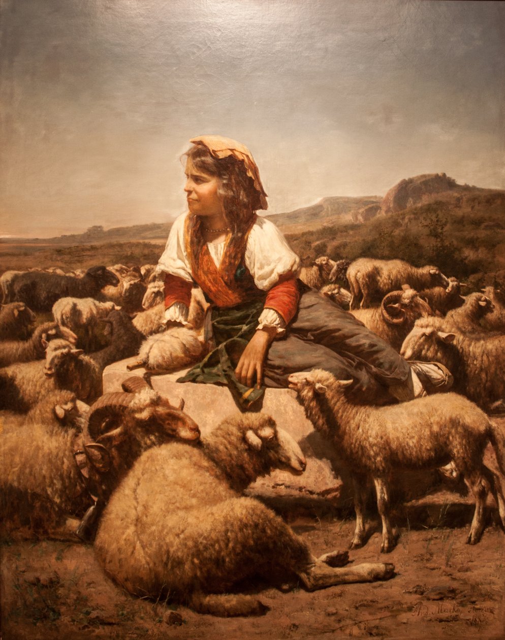 PasztorlanykanEnglish：Shepherd_Girln 作者 安德烈亚斯·马尔科（Andreas Marko）