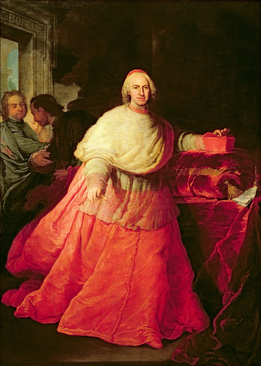 红衣主教卡洛斯德博尔哈，1721年 作者 安德里亚·普罗卡西尼（Andrea Procaccini）