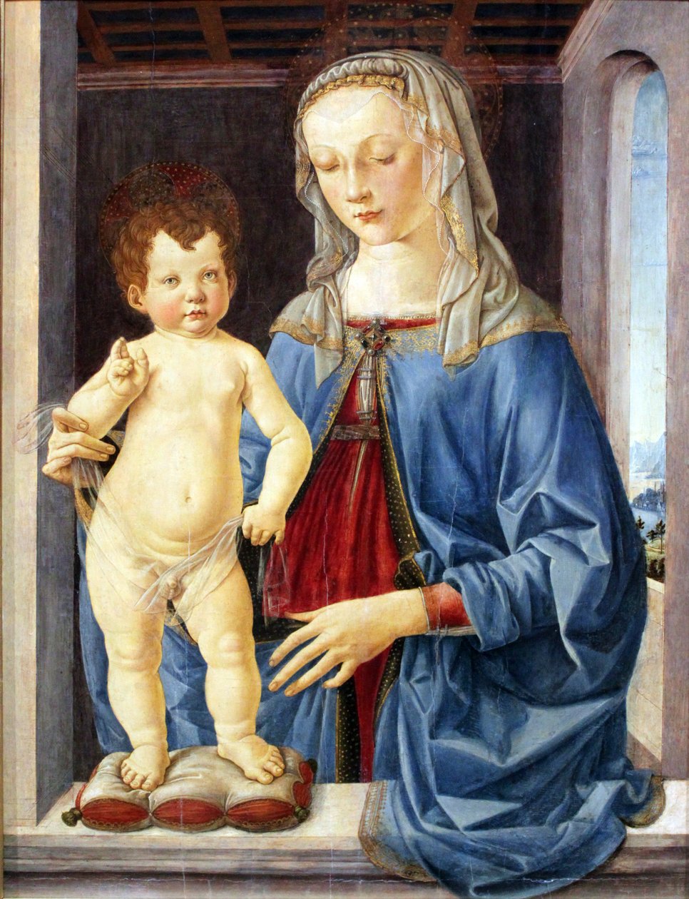 麦当娜和孩子 作者 安德里亚·韦罗基基奥（Andrea Verrocchio）