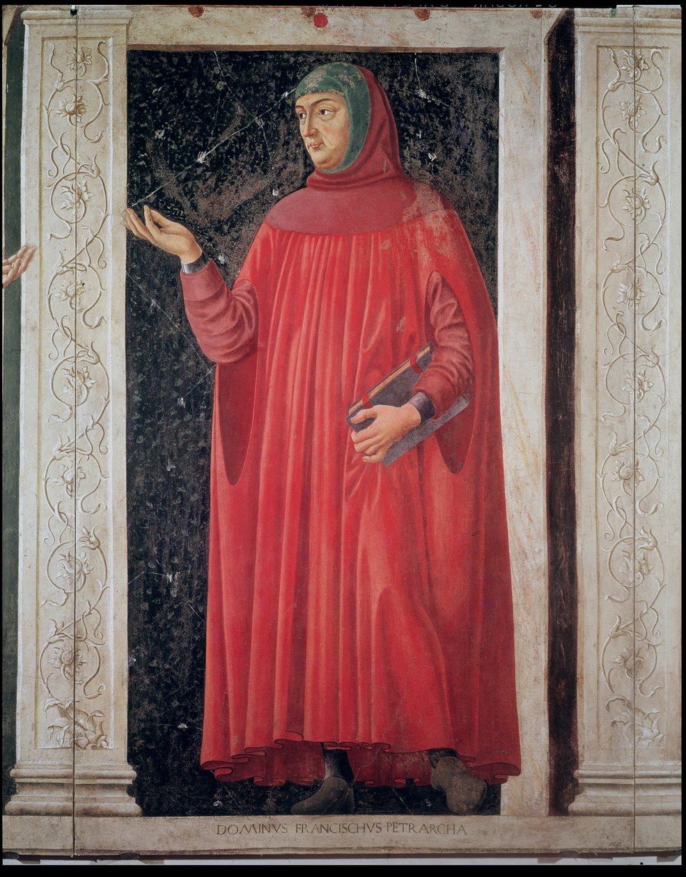 Petrarch（Francesco Petrarca）（1304-74）来自Villa Carducci系列着名男女，c.1450 作者 安德里亚·德尔·卡斯塔尼奥
