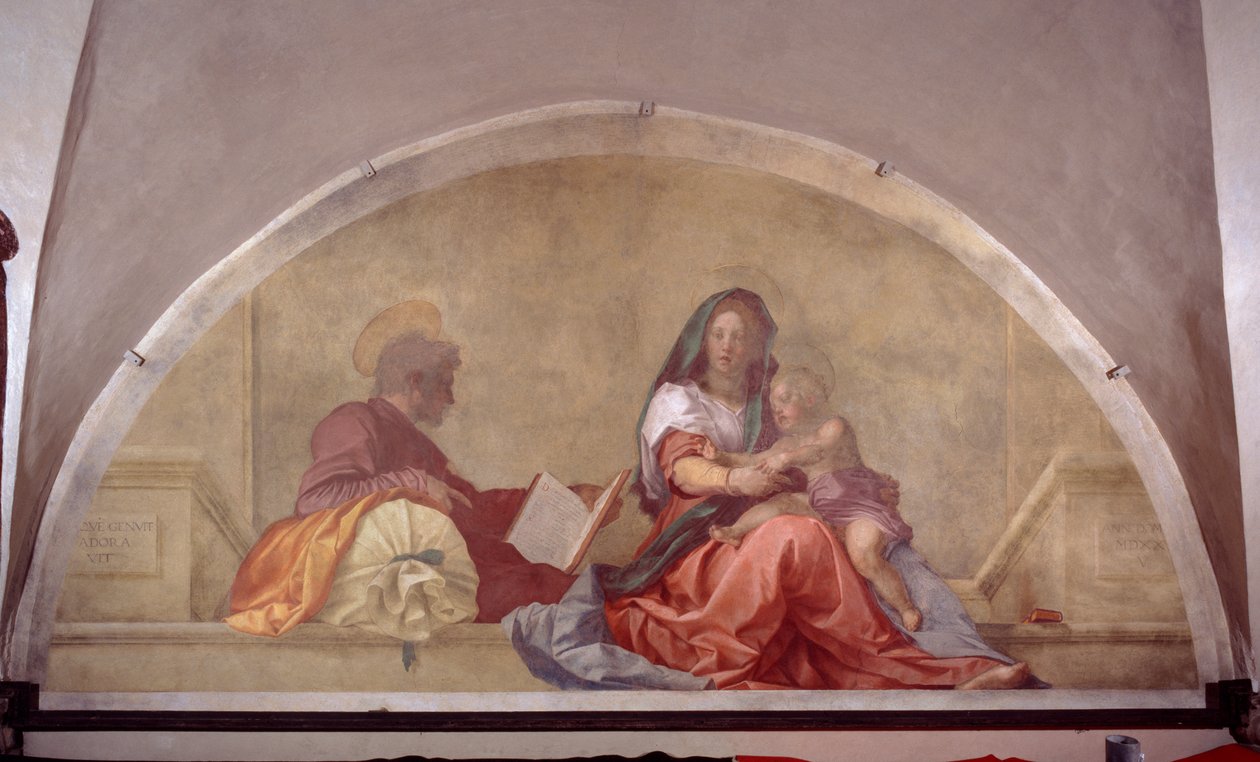 麦当娜德尔萨科，1525年 作者 安德里亚·德尔·萨托（Andrea del Sarto）