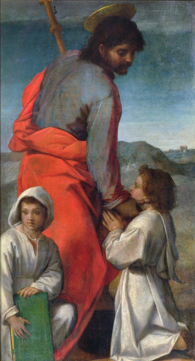圣雅各布，1524-29 作者 安德里亚·德尔·萨托（Andrea del Sarto）