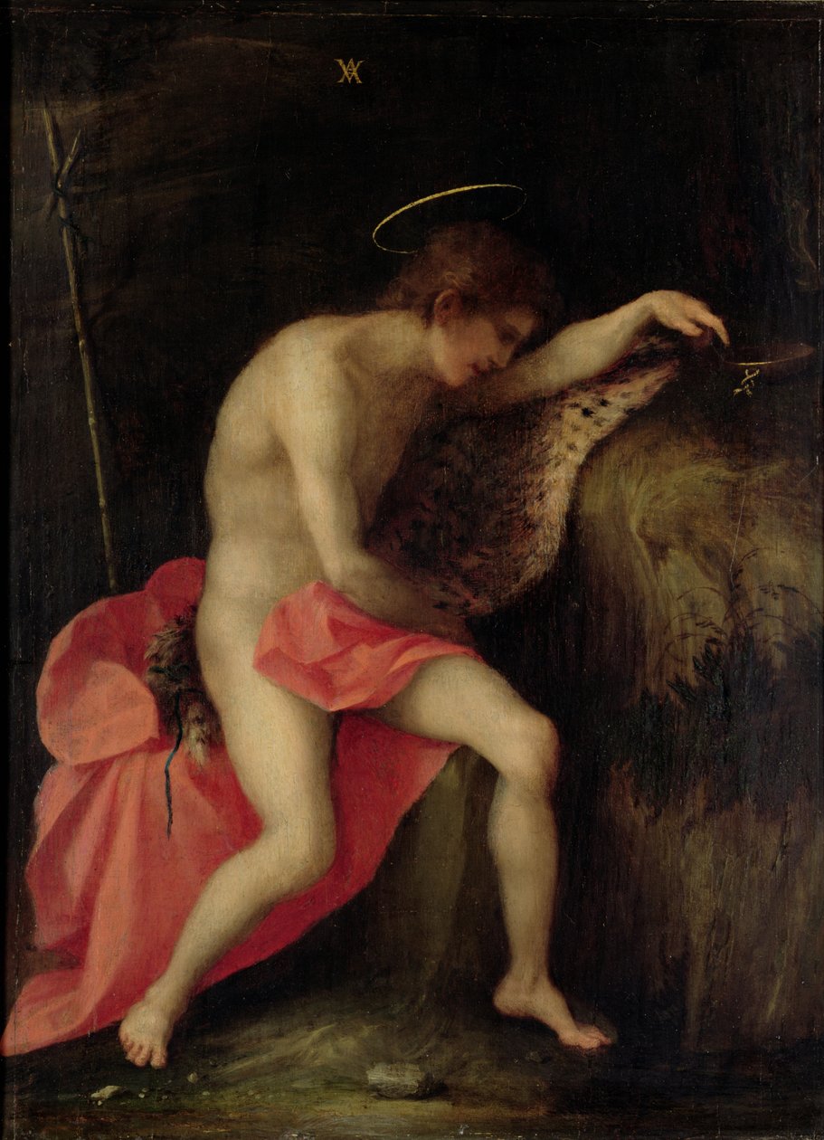 沙漠中的施洗约翰圣约翰 作者 安德里亚·德尔·萨托（Andrea del Sarto）