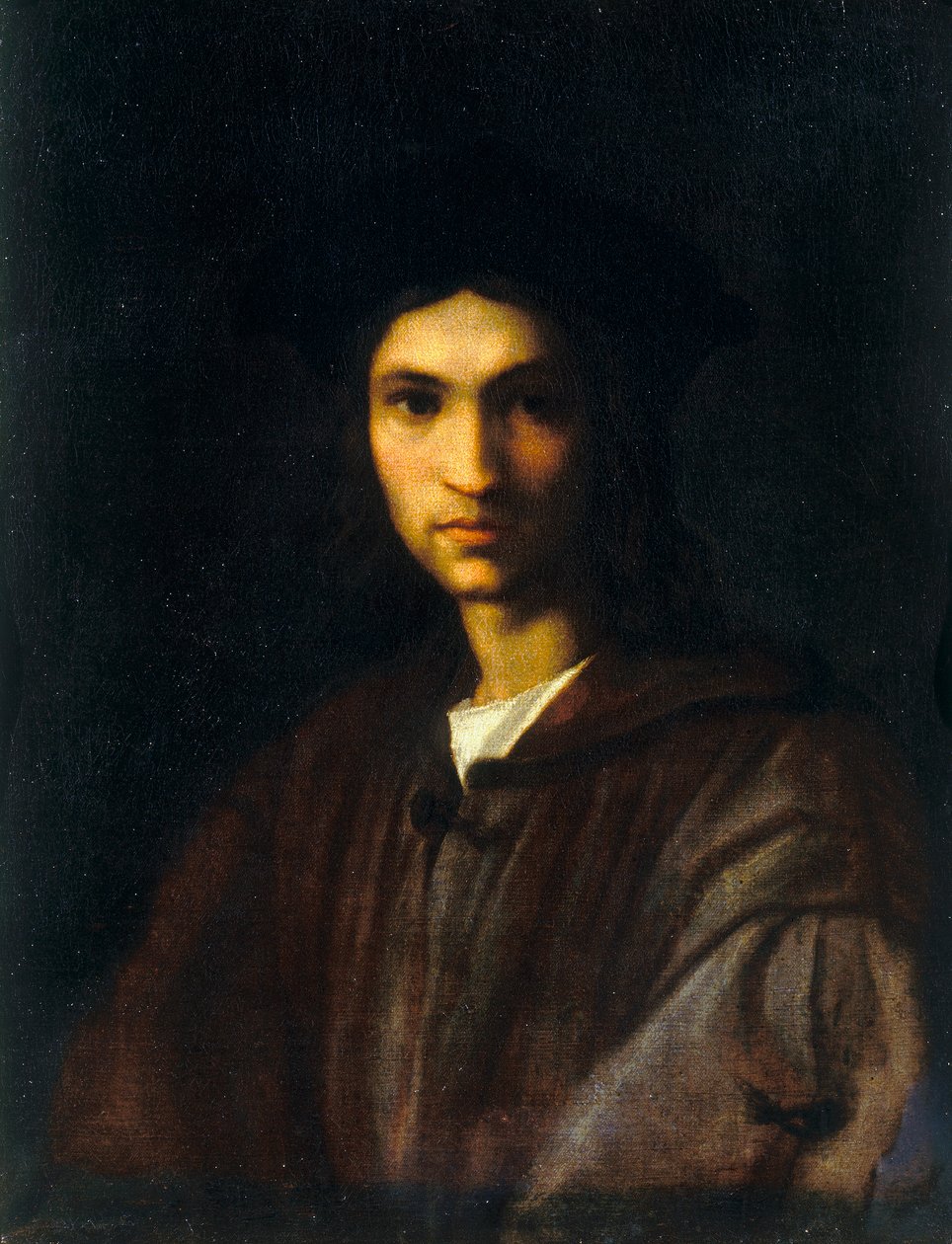 Andrea del Sarto的年轻自画像 作者 安德里亚·德尔·萨托（Andrea del Sarto）