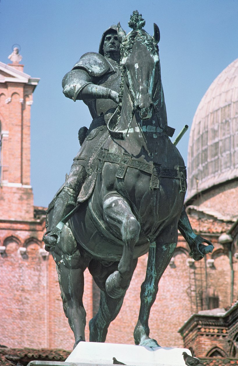 condottiere Bartolomeo Colleoni骑马雕像，1488（青铜） 作者 安德里亚·德尔·弗罗基基奥