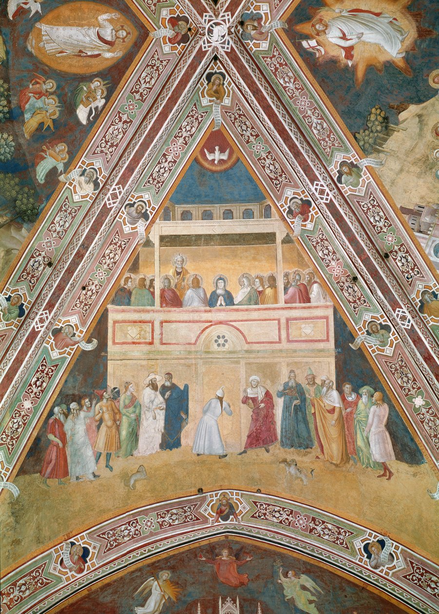 五旬节，c.1366-68 作者 安德里亚·迪·博纳乌托（Andrea di Bonaiuto）
