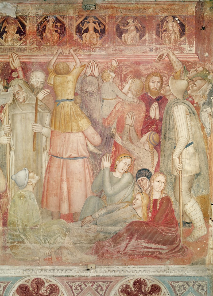圣彼得烈士的讲道，c.1366-68 作者 安德里亚·迪·博纳乌托（Andrea di Bonaiuto）
