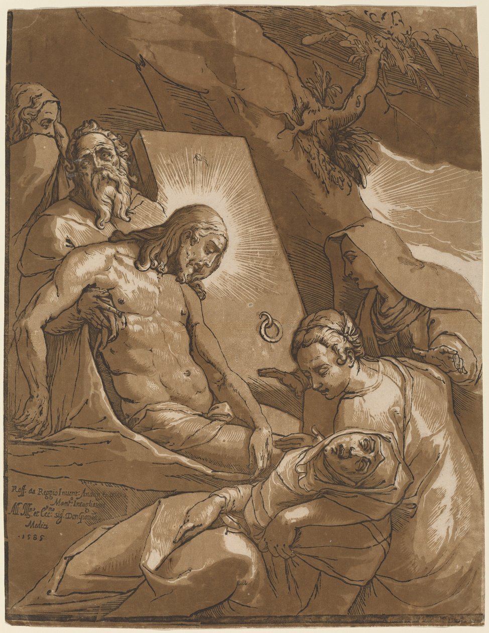 埋葬》（The Entombment 作者 拉斐尔·莫塔之后的安德里亚·安德里亚尼