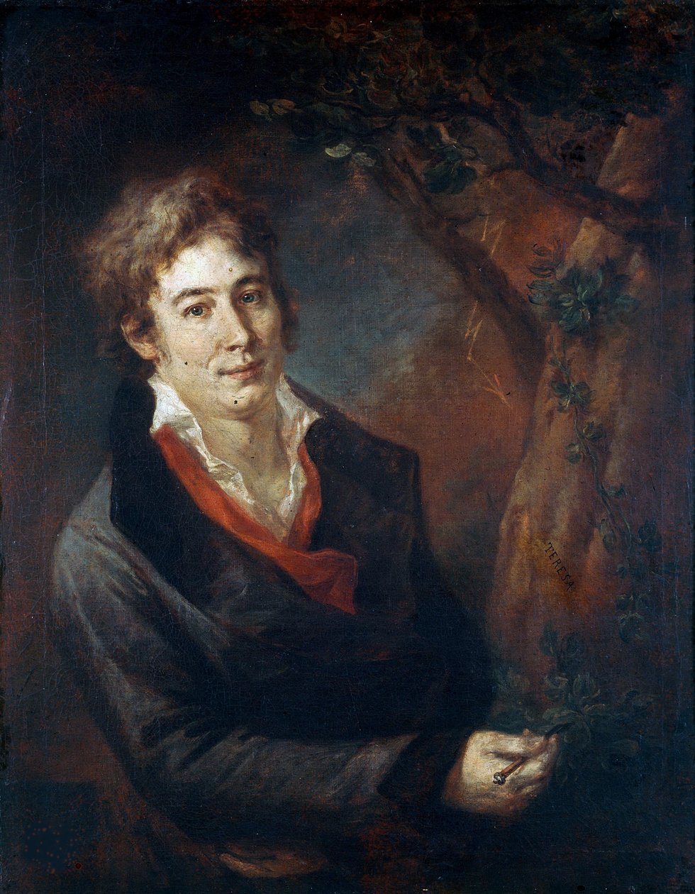 Ugo Foscolo的肖像1778-1827，1801-1802。 作者 安德里亚·阿皮亚尼（Andrea Appiani）