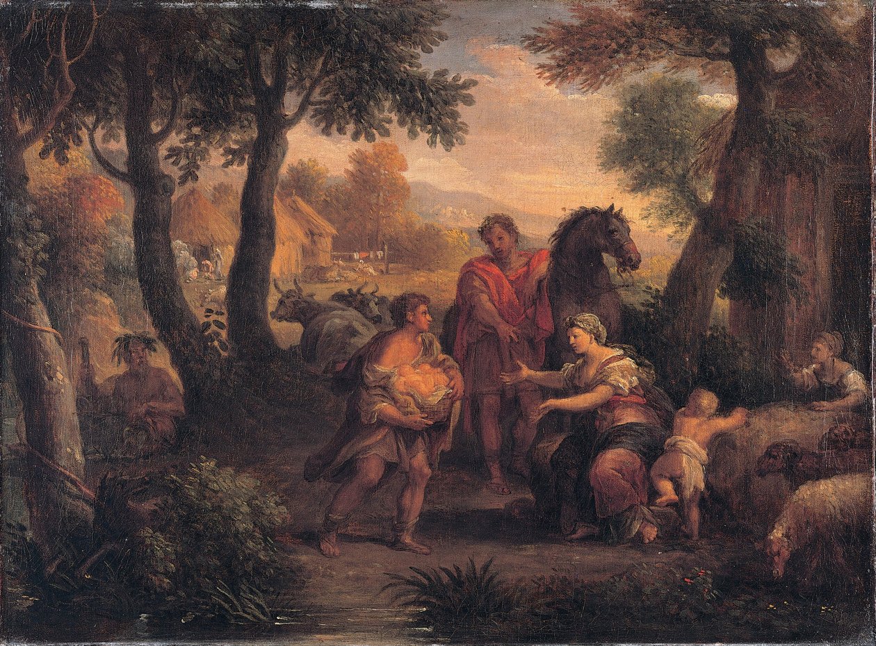罗慕路斯和雷木斯的发现，c。 1720-1740 作者 安德里亚·卢卡特利（Andrea Lucatelli）