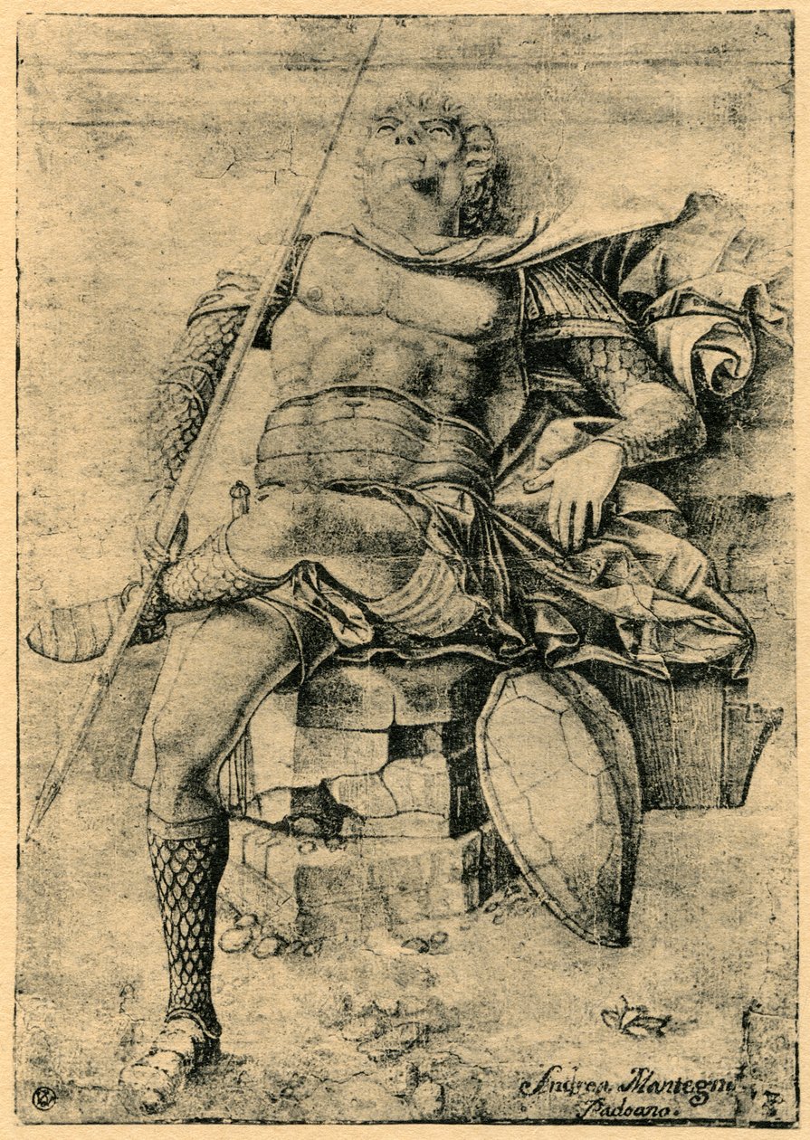 熟睡中的士兵，1913年。 作者 安德里亚·曼特尼亚（Andrea Mantegna）