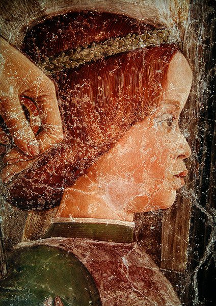 到达红衣主教Francesco Gonzaga，他的一个弟弟的详细信息，c.1465-74（细节78454） 作者 安德里亚·曼特尼亚（Andrea Mantegna）