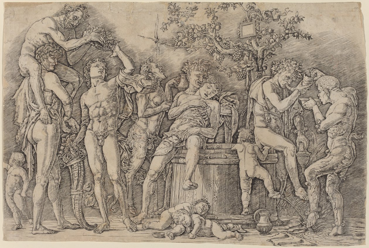 酿酒大桶的狂欢 作者 安德里亚·曼特尼亚（Andrea Mantegna）