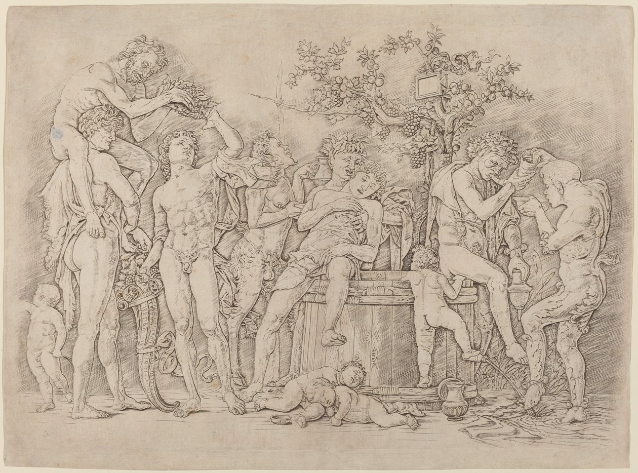 酿酒大桶的狂欢 作者 安德里亚·曼特尼亚（Andrea Mantegna）