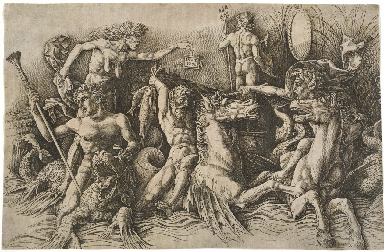 海神之战 作者 安德里亚·曼特尼亚（Andrea Mantegna）