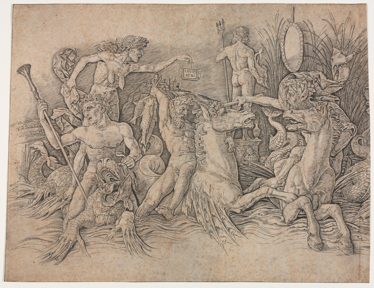 海神之战 - 左侧部分 作者 安德里亚·曼特尼亚（Andrea Mantegna）
