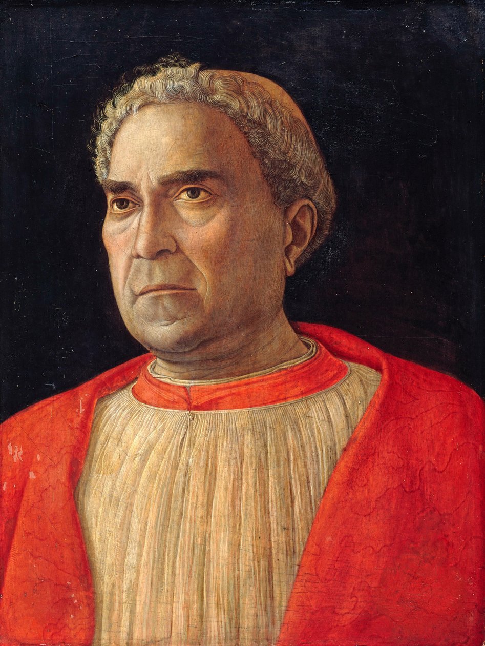 红衣主教 Ludovico Scarampi Mezzarota，又名 Ludovico Trevisano 作者 安德里亚·曼特尼亚（Andrea Mantegna）