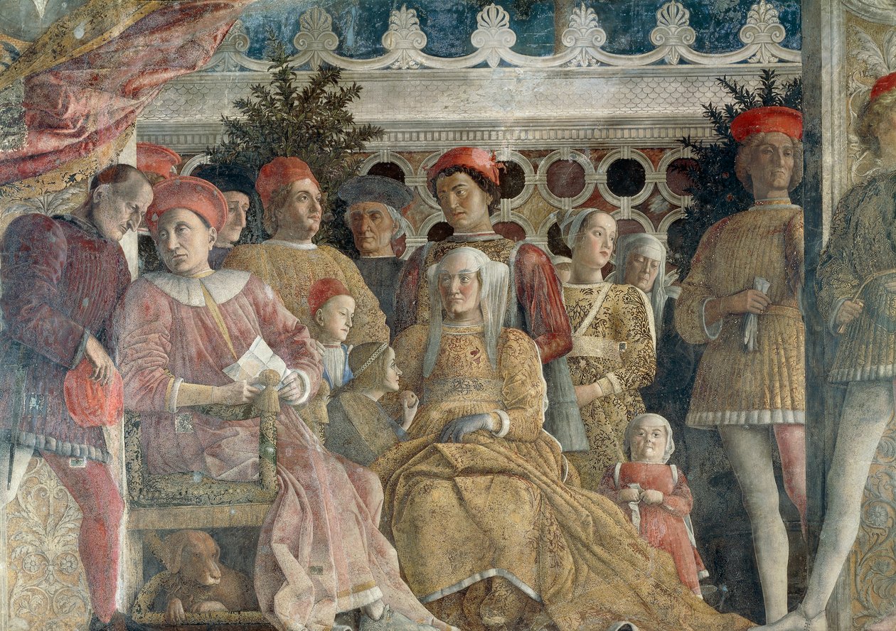 法院墙，中心场景 作者 安德里亚·曼特尼亚（Andrea Mantegna）