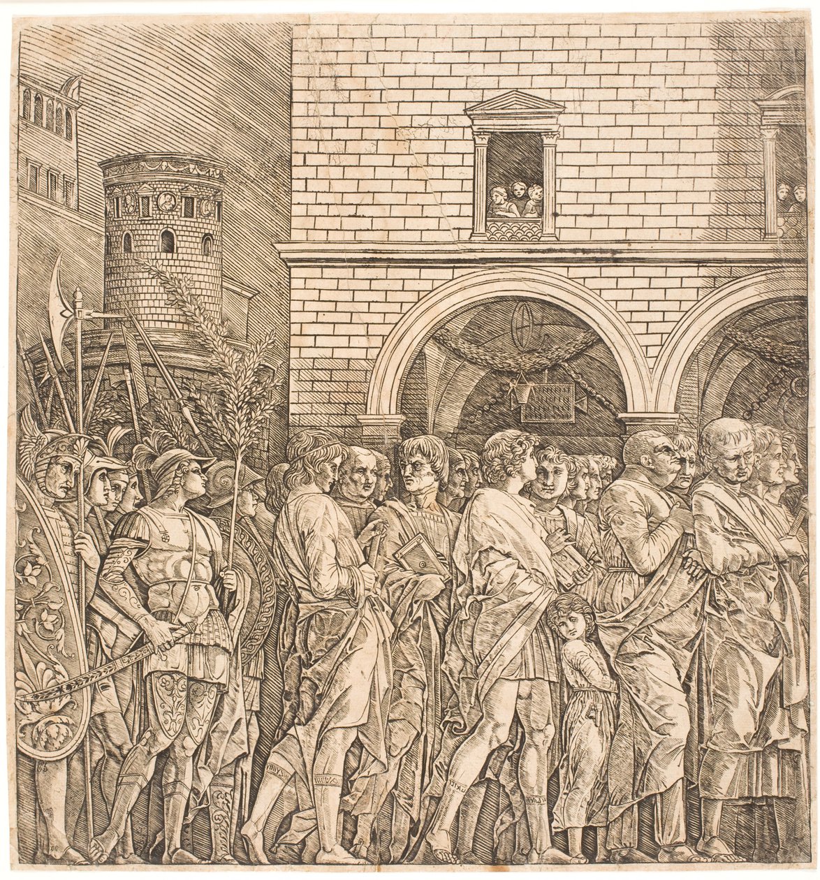 罗马元老院在胜利之后 作者 安德里亚·曼特尼亚（Andrea Mantegna）