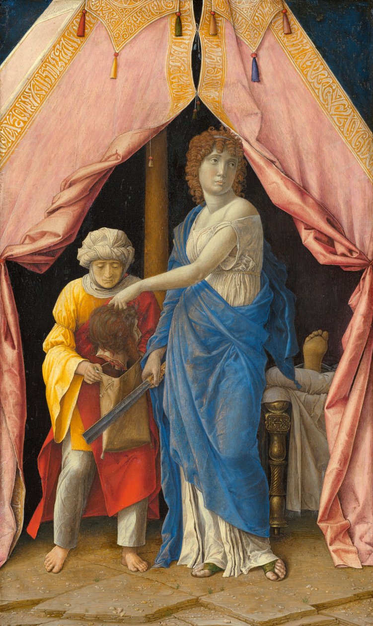 带着Holofernes头颅的Judith, 约14951500 作者 安德里亚·曼特尼亚（Andrea Mantegna）