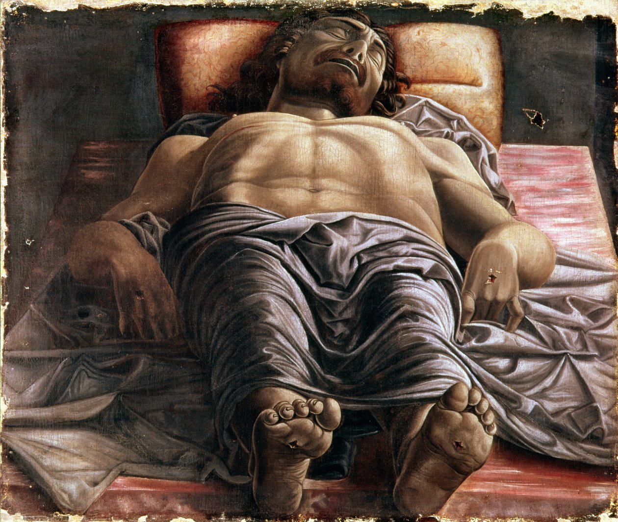 哀悼死去的基督 作者 安德里亚·曼特尼亚（Andrea Mantegna）