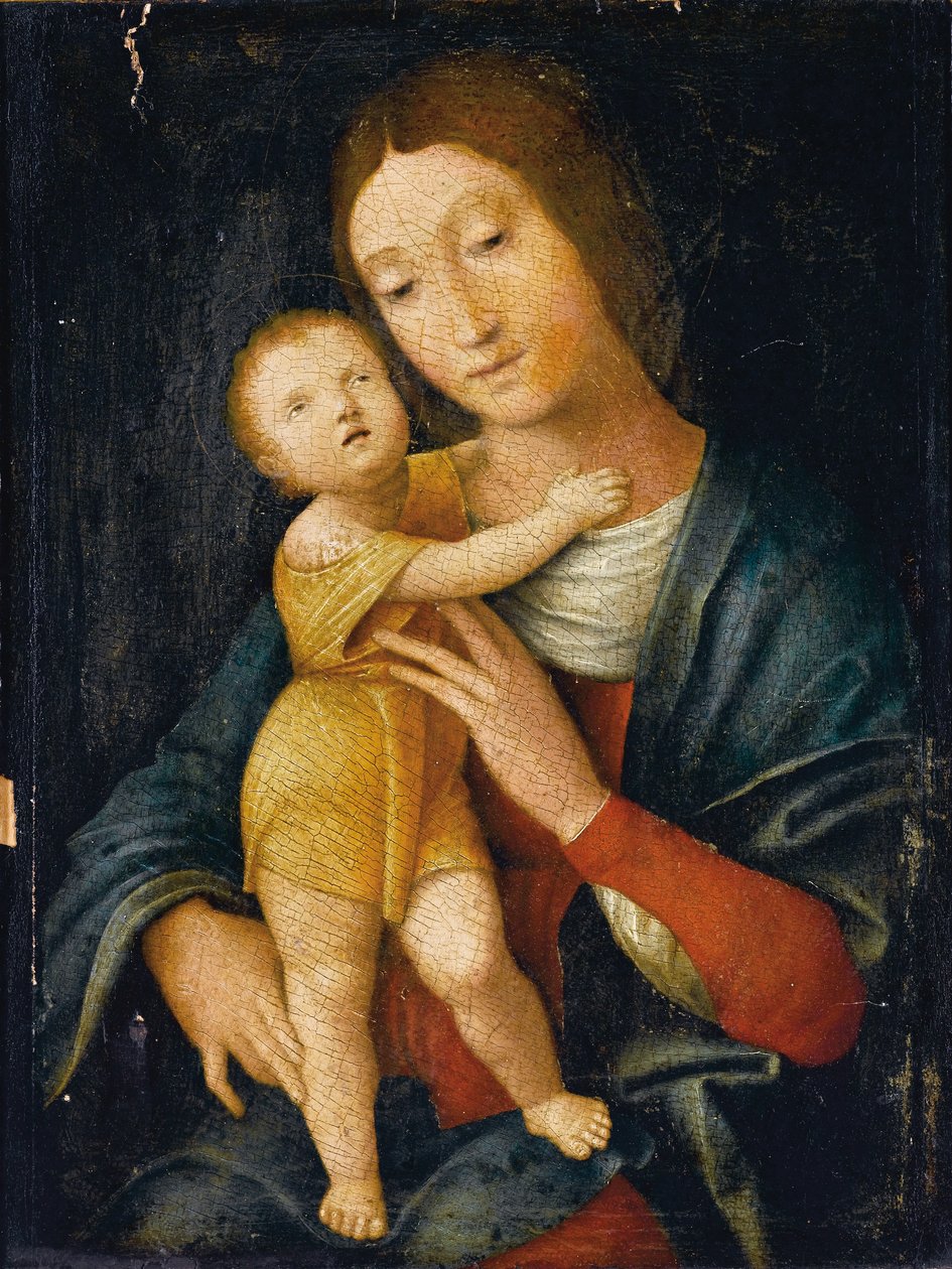 麦当娜和孩子 作者 安德里亚·曼特尼亚（Andrea Mantegna）
