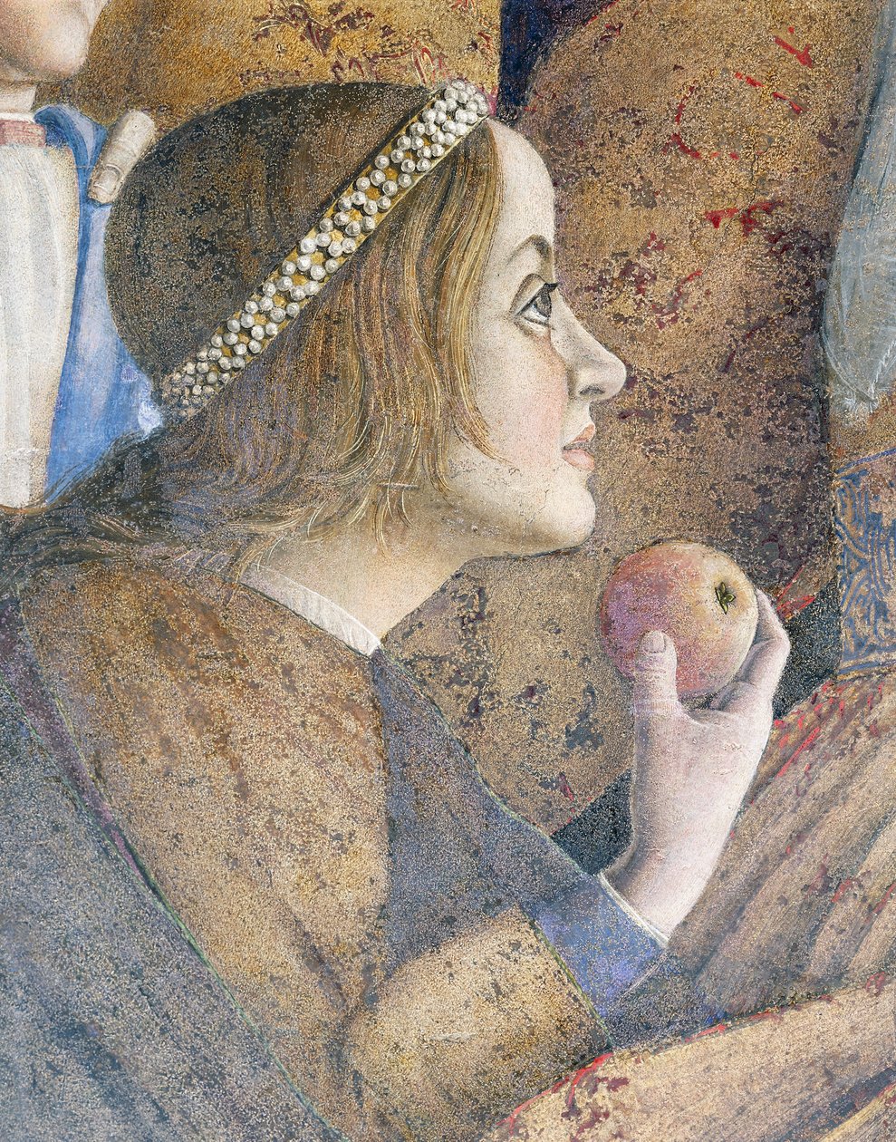 保拉-冈萨加，《会议墙》的细节 作者 安德里亚·曼特尼亚（Andrea Mantegna）