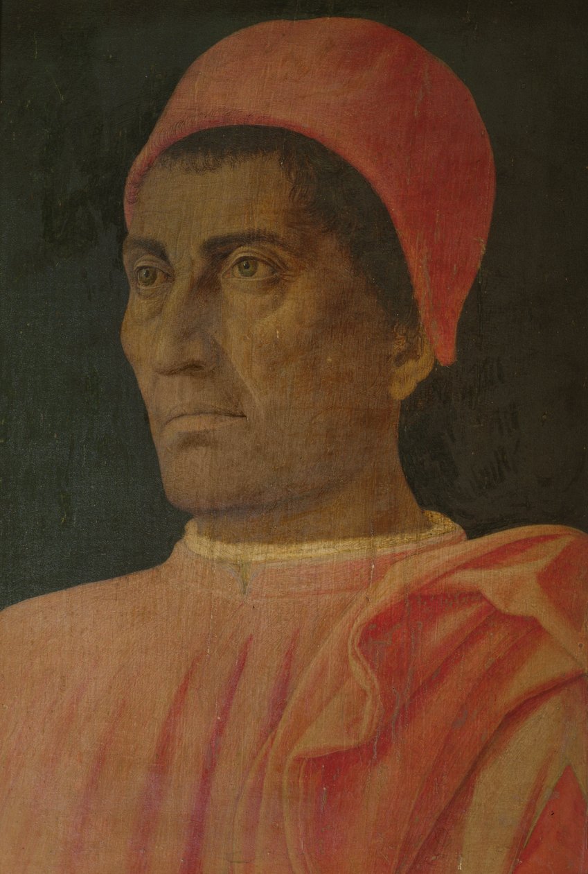 红衣主教卡洛德梅迪奇的肖像 作者 安德里亚·曼特尼亚（Andrea Mantegna）