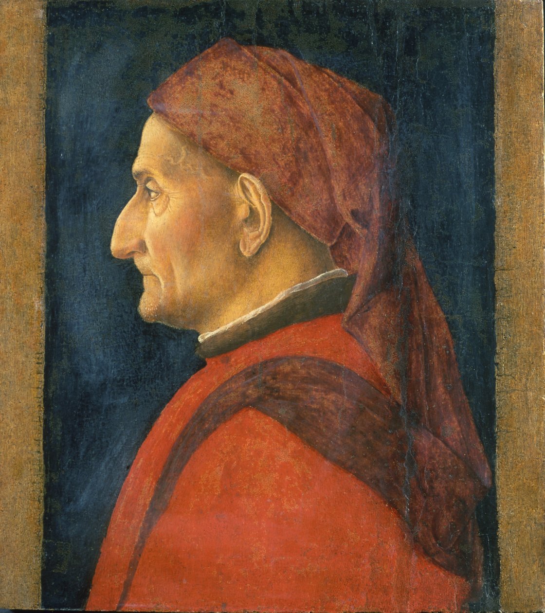 一个男人的肖像，1450年 作者 安德里亚·曼特尼亚（Andrea Mantegna）