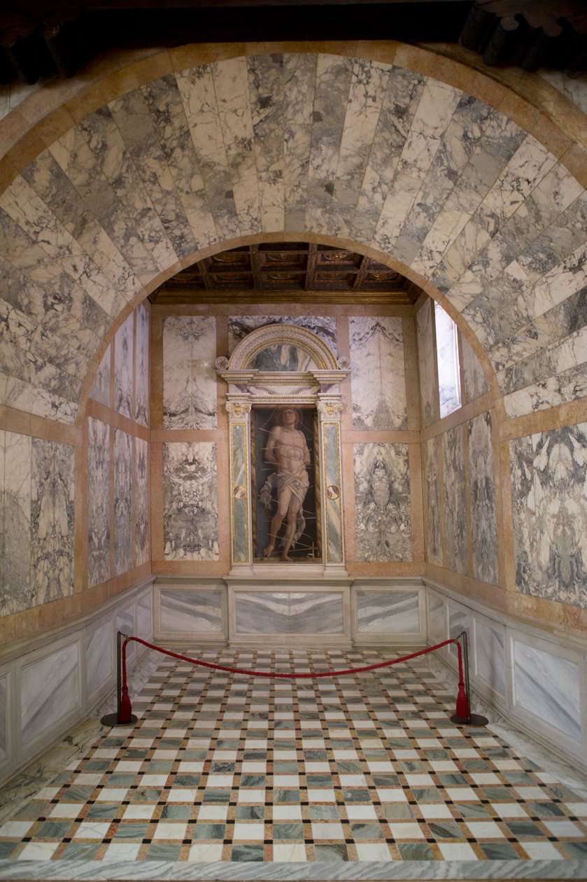 圣塞巴斯蒂安，1490年 作者 安德里亚·曼特尼亚（Andrea Mantegna）