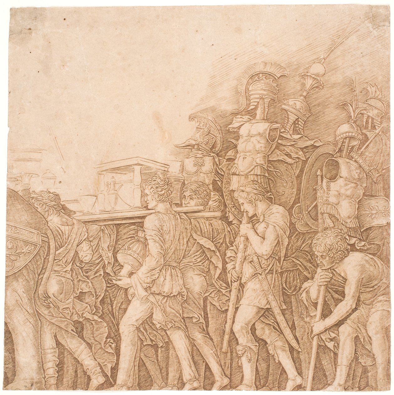 携带战利品的士兵 作者 安德里亚·曼特尼亚（Andrea Mantegna）