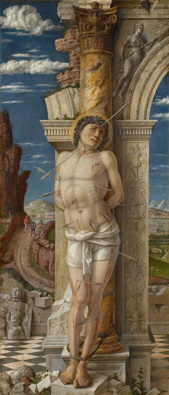 St. Sebastian, c.1459 (tempera on panel) 作者 安德里亚·曼特尼亚（Andrea Mantegna）
