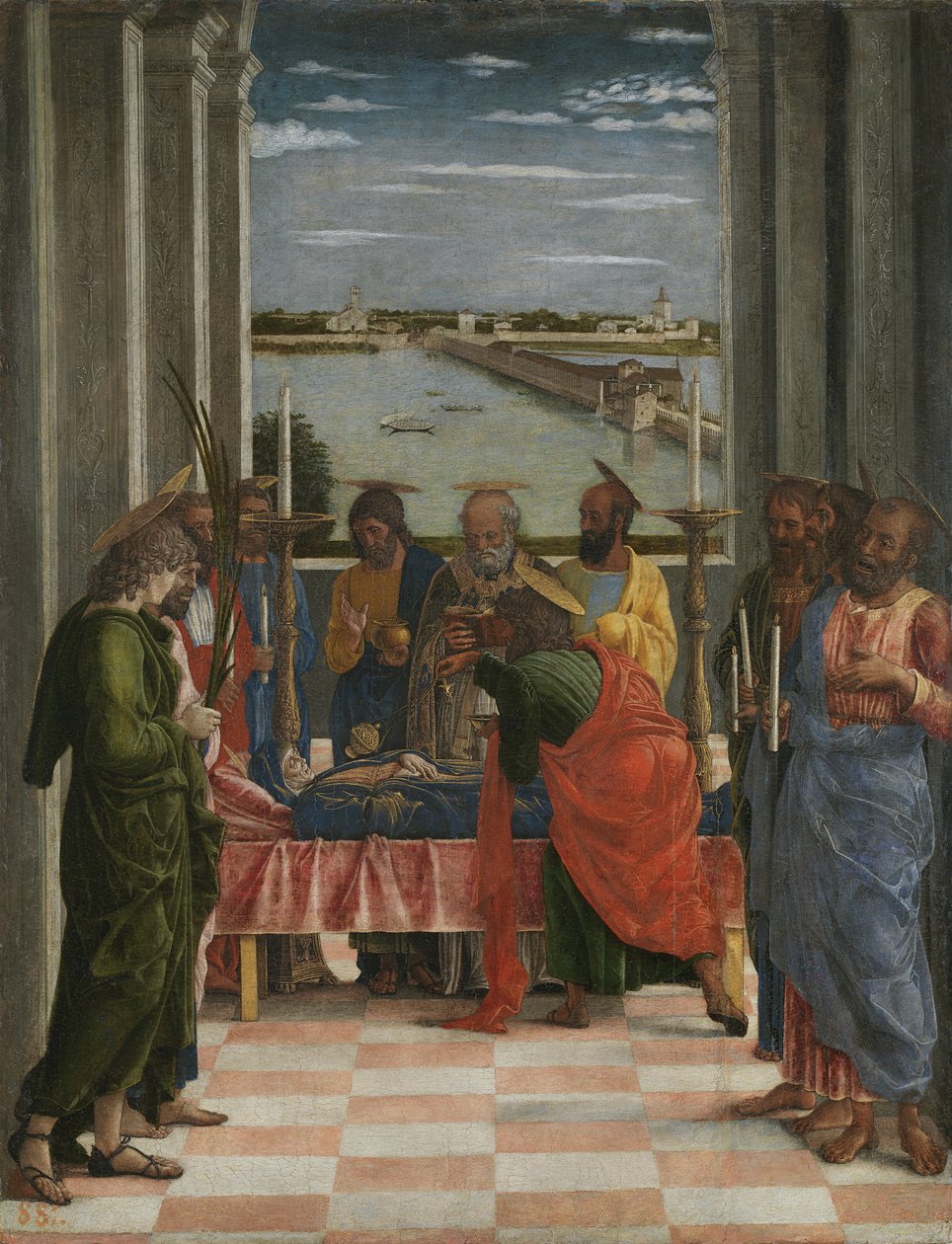 处女之死 作者 安德里亚·曼特尼亚（Andrea Mantegna）
