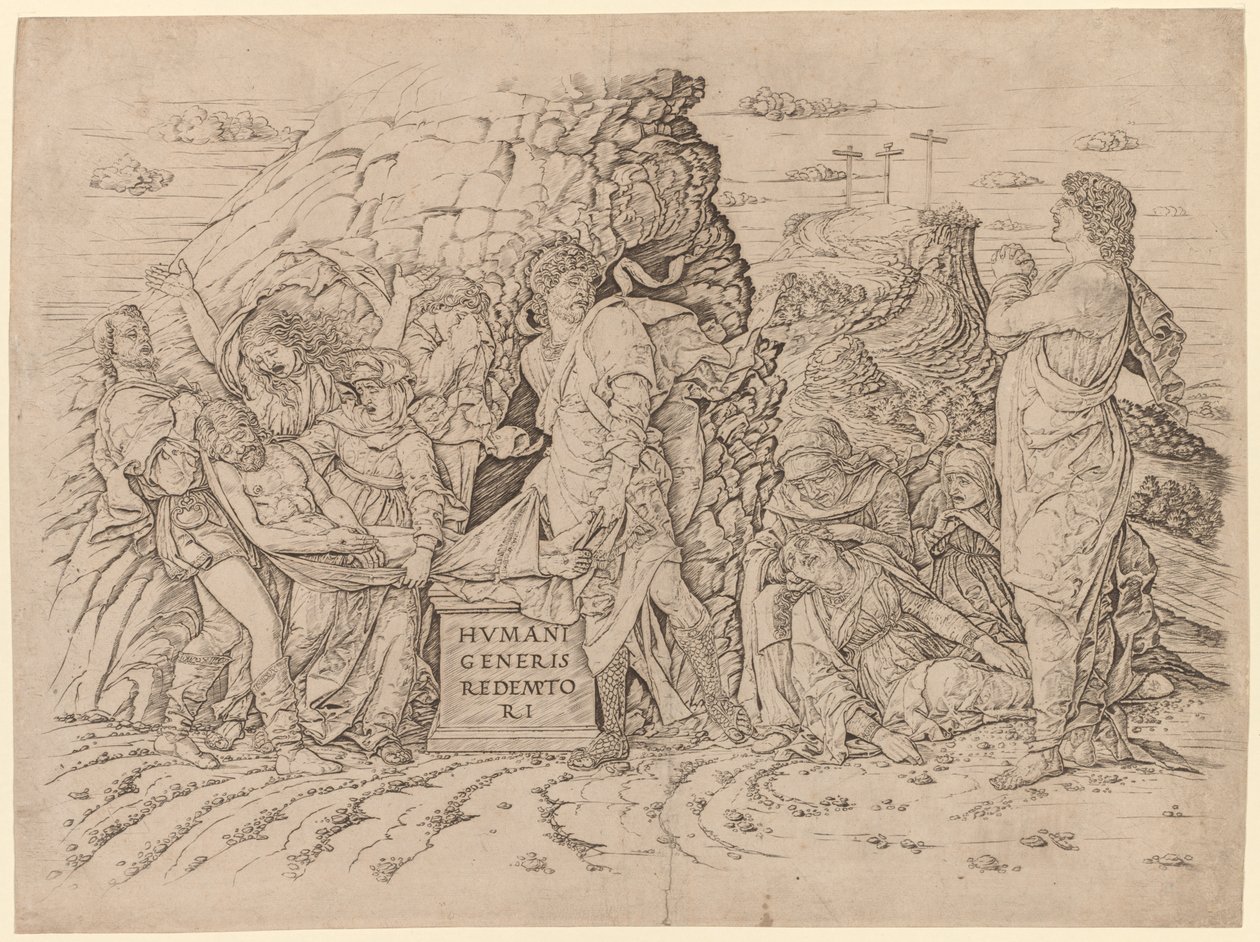 包埋。 作者 安德里亚·曼特尼亚（Andrea Mantegna）