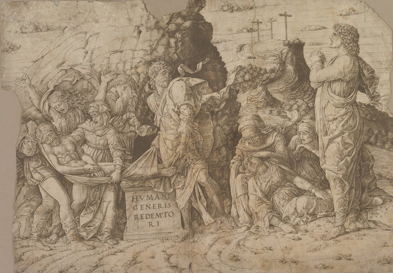 基督的坟墓》，约1465-75。 作者 安德里亚·曼特尼亚（Andrea Mantegna）