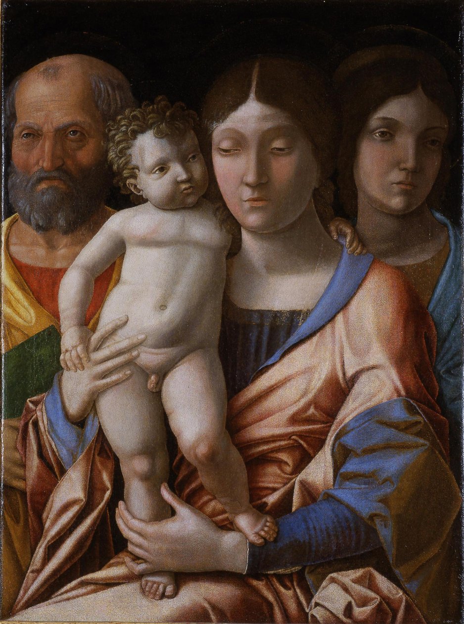 带圣人的圣家族，1495年。 作者 安德里亚·曼特尼亚（Andrea Mantegna）