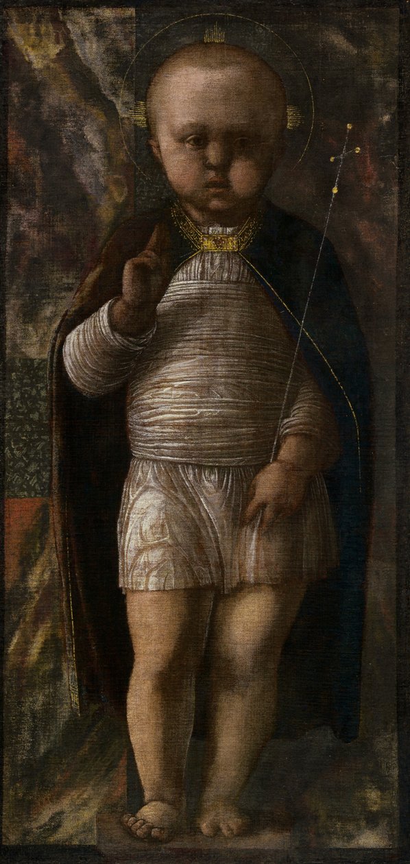 婴儿救主》，约1460年。 作者 安德里亚·曼特尼亚（Andrea Mantegna）